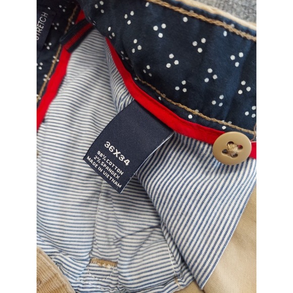 Cremieux Pants Mens 36x32 Beige Madison Corduroys Comfort Stretch Flat Front - Picture 5 of 11